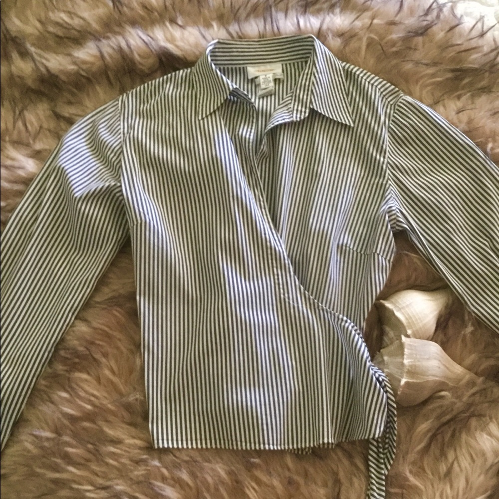 Talbots Wrap Blouse sz 8 excellent cond!